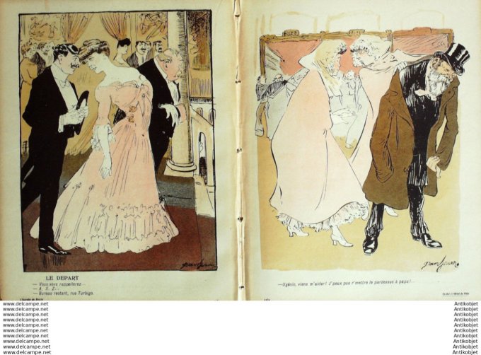L'Assiette au beurre 1905 # 203 Le bal a l'Hotel de ville Grandjouan
