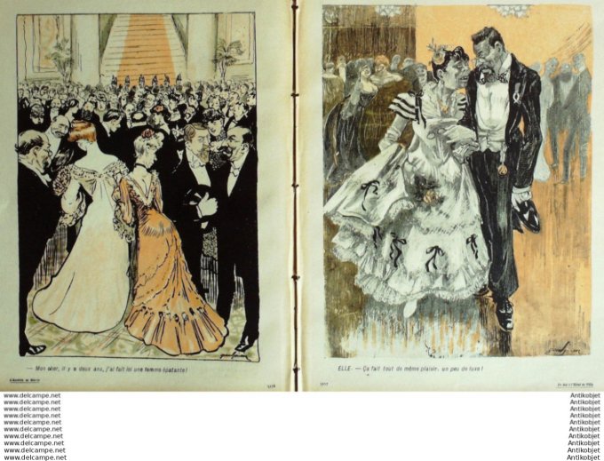 L'Assiette au beurre 1905 # 203 Le bal a l'Hotel de ville Grandjouan