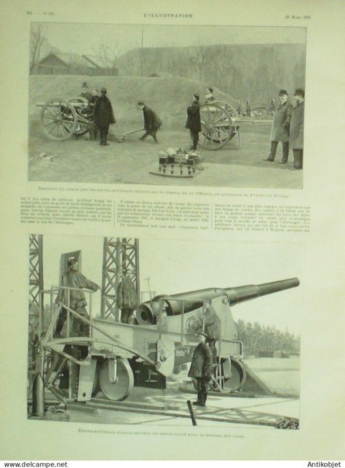 L'illustration 1901 n°3031 Marseille (13) Allemagne Meppen Usine de Krupp