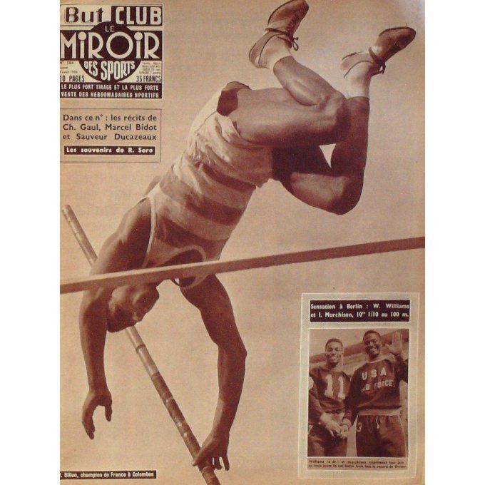 Miroir Des Sports 1956 #  586 6 Aou Morvan Rossel Jazy Sillon Soro Swansea Kopa