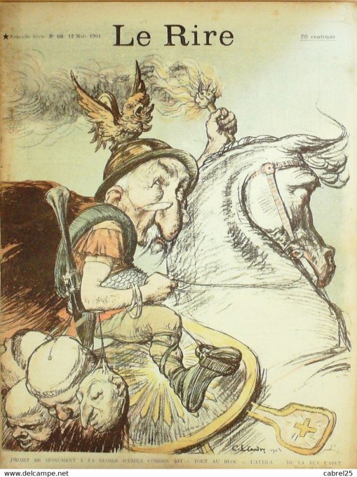 Le Rire 1904 n° 58 Léandre Forain Gottlob Grandjouan Avelot Iribe