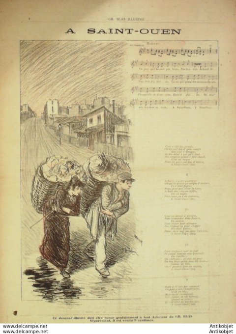 Gil Blas 1891 n°05 Henri LAVEDAN Albert GUILLAUME ROUGERON VIGNEROT