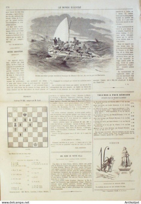 Le Monde illustré 1867 n°518 Etats-Unis Port De Charleston Viet-Nam Khon-Hoa
