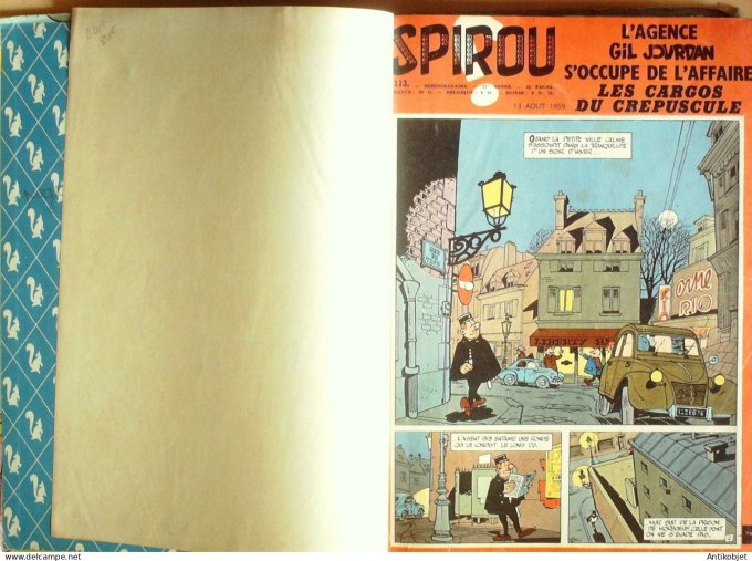 Album Spirou 73 Dupuis (n°1113-1122) 1959 (13-08 au 15-10) Eo complet