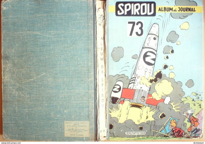 Album Spirou 73 Dupuis (n°1113-1122) 1959 (13-08 au 15-10) Eo complet