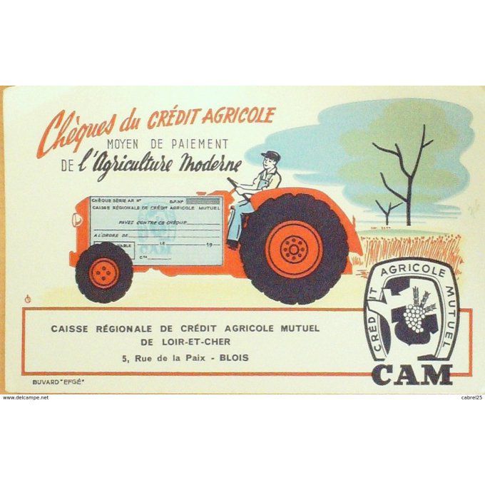 Buvard C.A. MUTUEL LOIR et CHER Banque