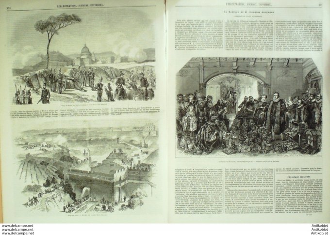 L'Illustration 1849 n°331 Allemagne STUTTGART Italie ROME Turquie KABAK MEIDAN TREBIZONDE