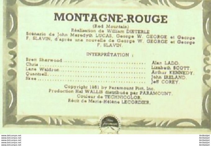 Mon Film 352 53-05-20 Montagne rouge Alan Ladd Lizabeth Scott