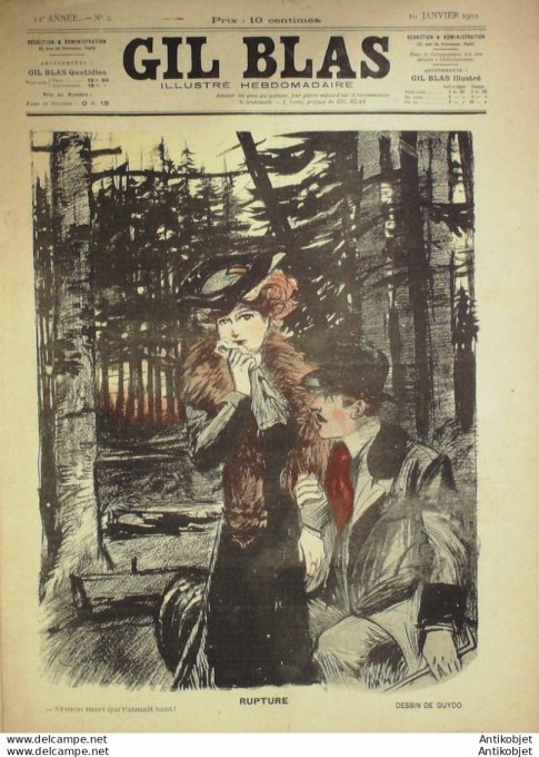 Gil Blas 1902 n°02 GUYDO Hugues LAPAIRE BERRI Edouard Bernard