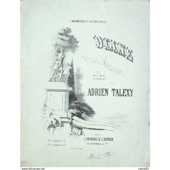 Talexy Diane Polka/Mazurkza Piano 1900