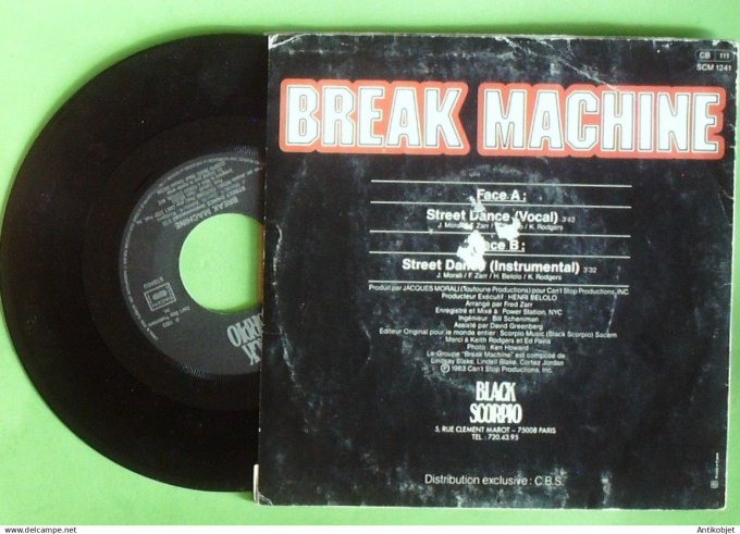 Break Machine 45T SP Street dance 1983