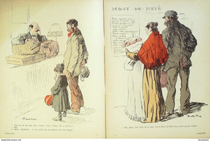 L'Assiette au beurre 1905 # 218 Le mont de piete Flores