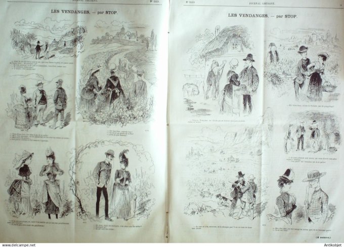 Le Journal Amusant 1885 # 1519 Vacances judiciaires par Gautier