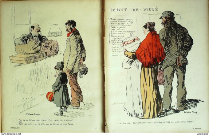 L'Assiette au beurre 1905 # 218 Le mont de piete Flores