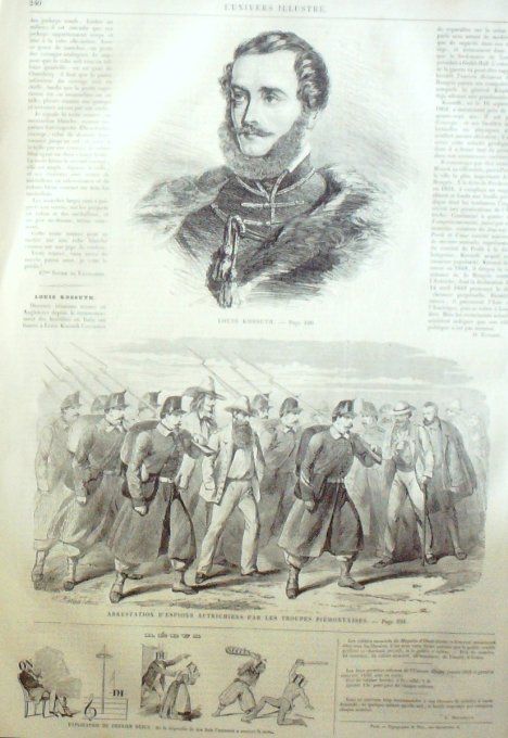 L'Univers illustré 1859 #  58 Magenta les Bersaglieri Louis Kossuth