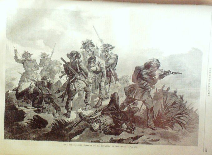 L'Univers illustré 1859 #  58 Magenta les Bersaglieri Louis Kossuth