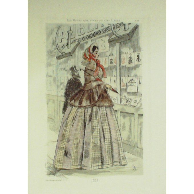 Mode Féminine époque 1858 (H.Boutet)
