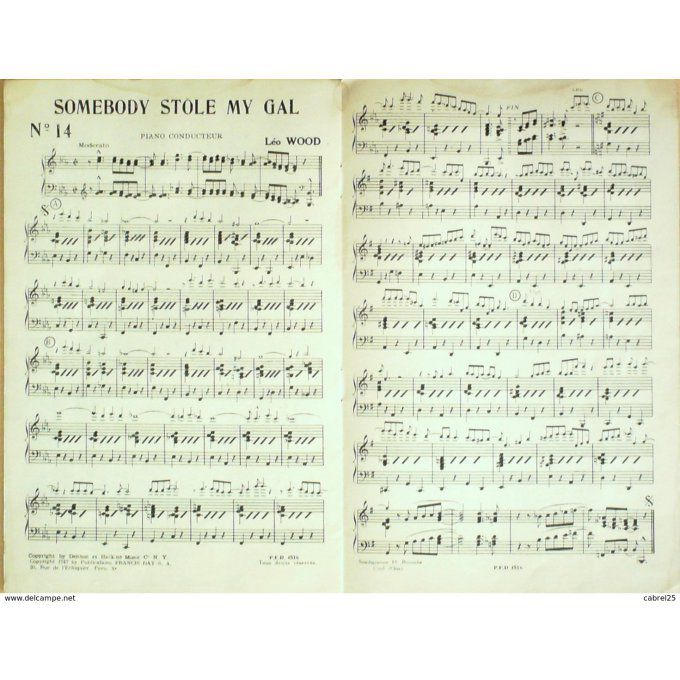 Jazz Pour Pianoe 5 Titres Série 3 1940