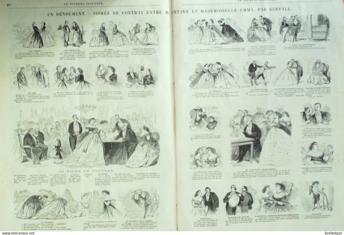 Le journal illustré 1869 n°305 Indonésie Djokjokarta Sultan Soura