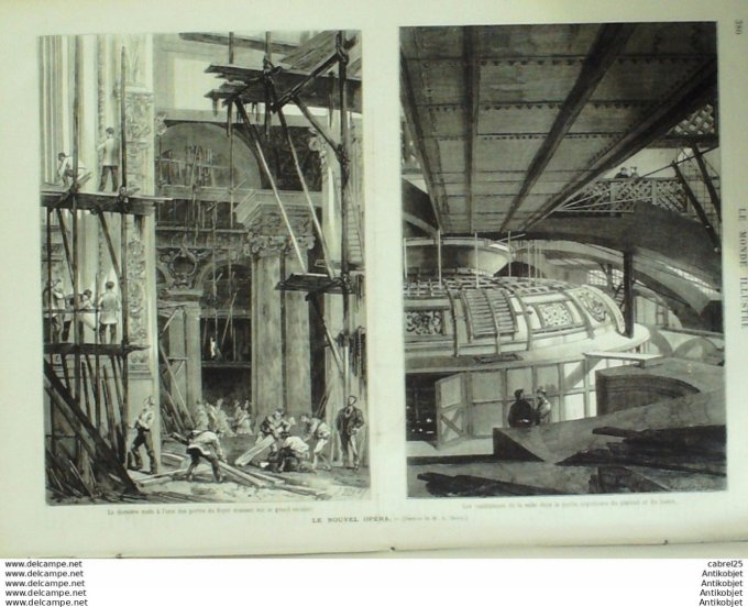 Le Monde illustré 1874 n°922 Italie San Remo Reine Russie Espagne San Sebastien Victorien Sardou Ind