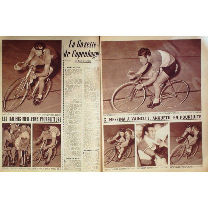 Miroir des Sports 1956 n° 590 3/09 ROUSSEAU MESSINA VIELLE MURAUER RASCANESCU WEGMANN
