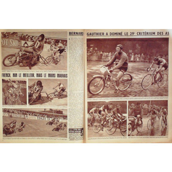 Miroir des Sports 1956 n° 590 3/09 ROUSSEAU MESSINA VIELLE MURAUER RASCANESCU WEGMANN