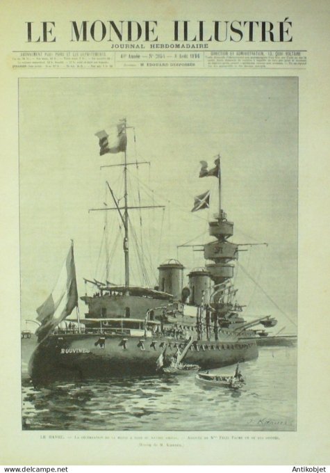 Le Monde illustré 1896 n°2054 Havre (76) Sissonne (02) Dr Desprès Russie Devedeix