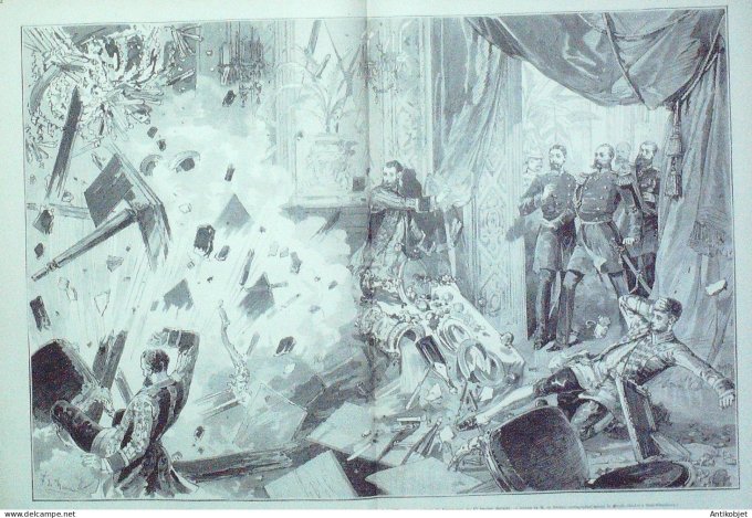 Le Monde illustré 1880 n°1197  Cochinchine Saïgon roi du Cambodge Sarah Bernhardt  St-Pétersbourg Pa
