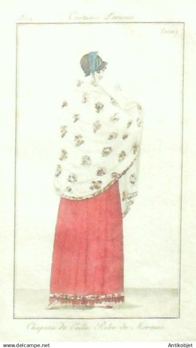 Costume Parisien 1809 #1011 (eau forte) Robe de Mérinos