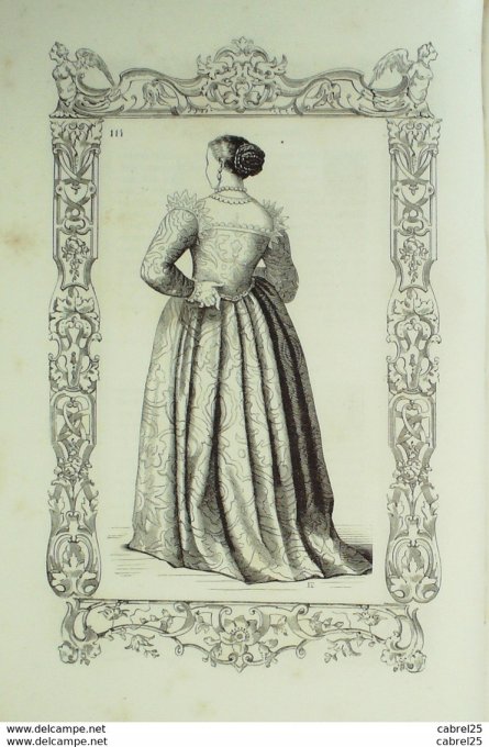 Italie DAME d'intérieur 1859