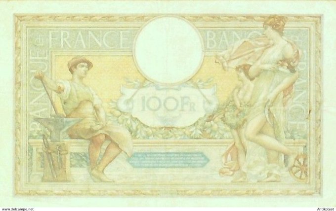 Billet Banque de France 100 francs Luc Olivier Merson Grands Cartouches EV31=3=1932 TTB++
