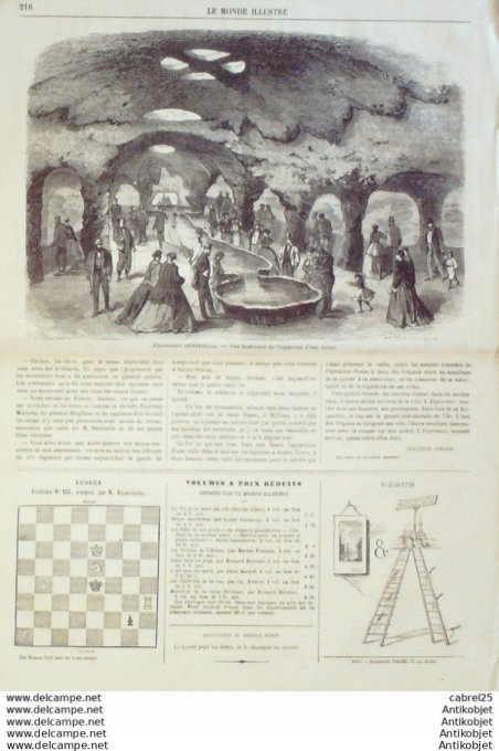 Le Monde illustré 1867 n°520 St Domingue Santo Domingo Italie Riva lac de Garde