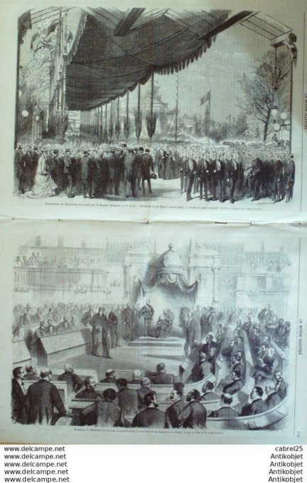 Le Monde illustré 1867 n°520 St Domingue Santo Domingo Italie Riva lac de Garde