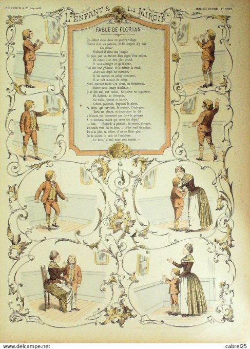 L'enfant E Le Miroir (Pellerin d'epinal)