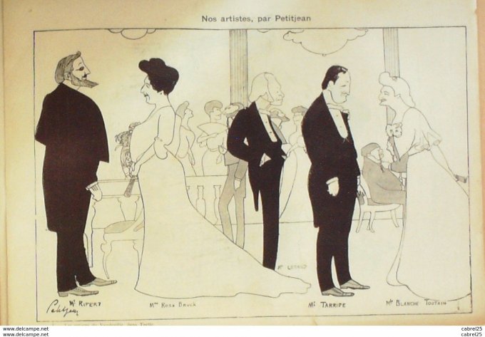 Le Frou Frou 1901 n° 61 BARCET GERBAULT HAMEL GUILLAUME LAMES WELY TOUTAIN