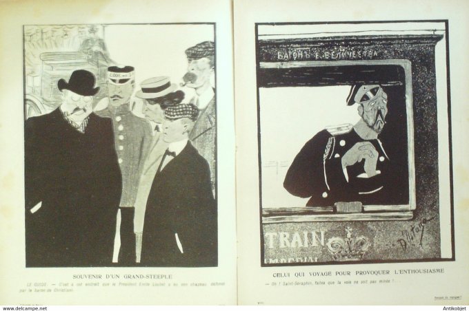 L'Assiette au beurre 1904 # 194 Pourquoi ils voyagent roi du Portugal Ostoya