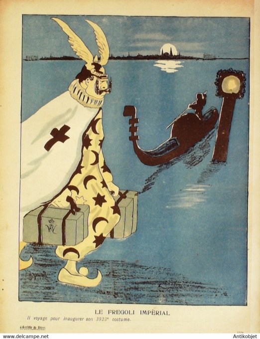 L'Assiette au beurre 1904 # 194 Pourquoi ils voyagent roi du Portugal Ostoya
