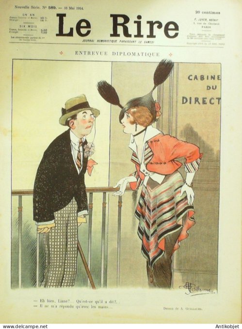 Le Rire 1914-05- 9 # 589 Journal humoristique Ed.Originale Renseignement