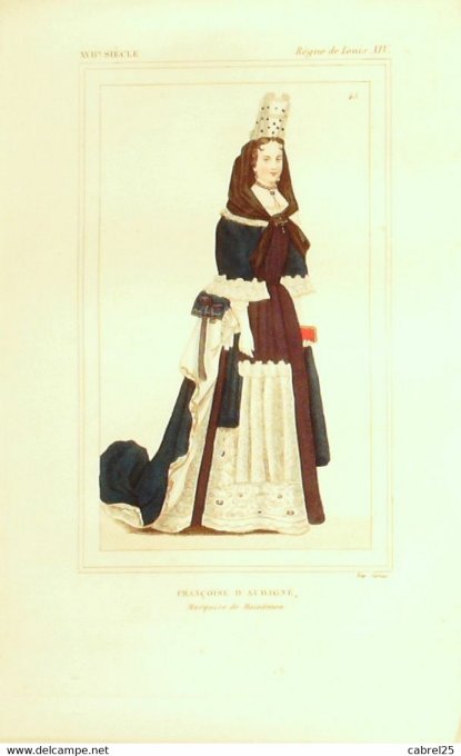 D'Aubigne Françoise Louis Xiv 17ème 1852