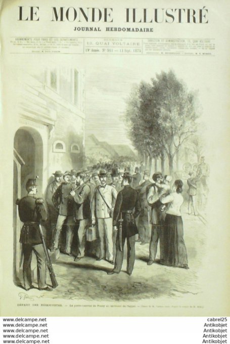 Le Monde illustré 1875 n°961 St Malo Combourg (35) Espagne Soe De Urgel Herzégovie Krupa Nantes (44)