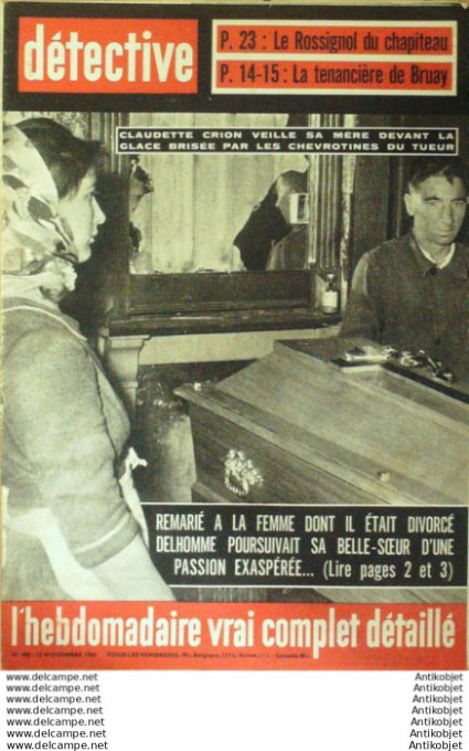 Détective 1963 # 908 Maubeuge Lens Kremlin-Bicêtre Chambéry Tulle