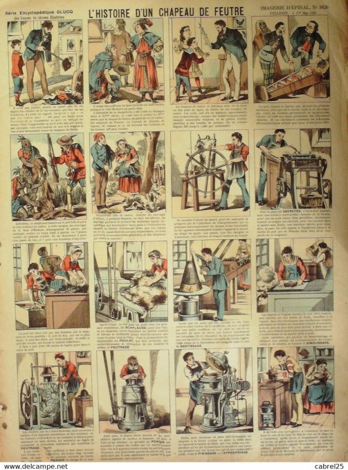 Histoire d'un Chapeau  de Feutre (Pellerin d'epinal)