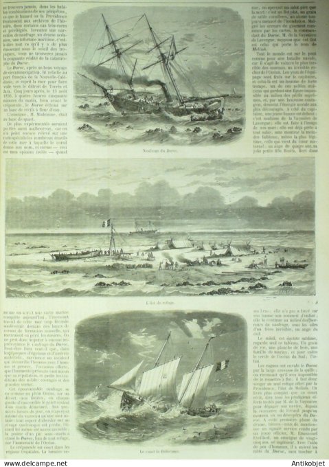 Le Monde illustré 1857 n° 12 La Flèche (72) Italie Florence Santa-Maria-Novella