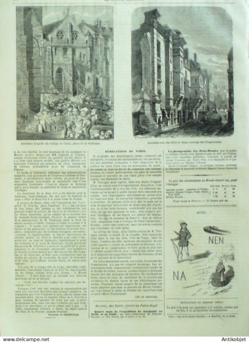 Le Monde illustré 1861 n°207 Etats-Unis Abraham Lincoln Italie Gaête Japon Yeddo