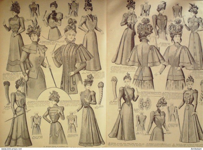 La Mode du Petit journal 1898 n° 07 Robes Princesse & Toilettes de visites
