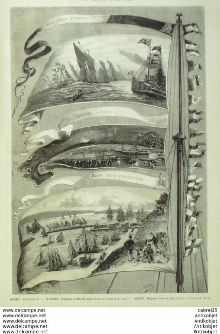 Le Monde illustré 1875 n°961 St Malo Combourg (35) Espagne Soe De Urgel Herzégovie Krupa Nantes (44)