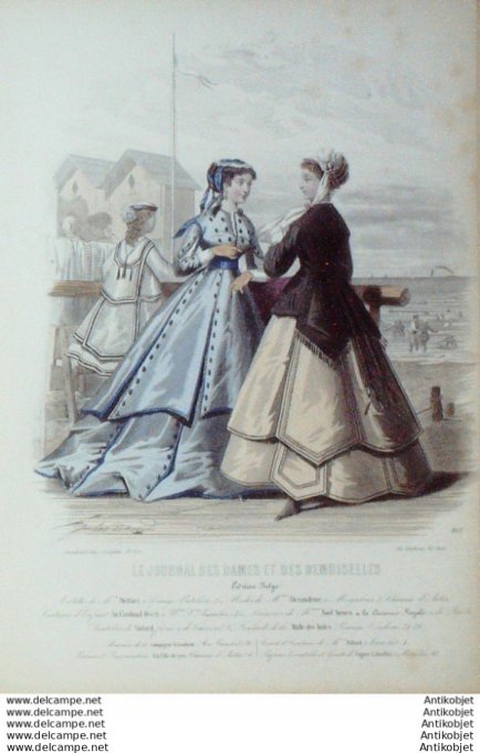 Journal des Dames Demoiselles 1867 # 863 (Maison Pieffort) maritime