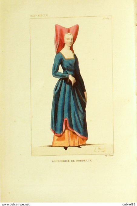 France (33) BORDEAUX BOURGEOISE 14ème 1852