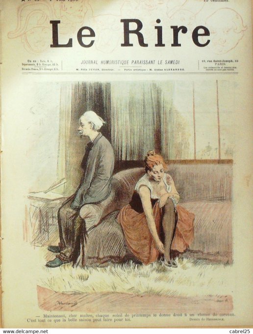 Le Rire 1895 n° 30 Heidbrinck Radiguet Dépaquit Falco Delaw O'Galop Simonaire