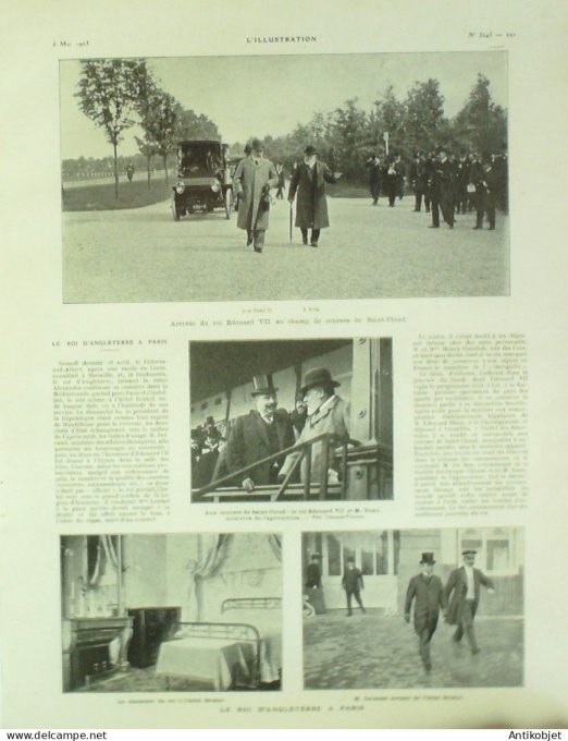 L'illustration 1905 n°3245 Edouard VII Belgique Liège Buttes-Chaumont Institut Ophtalmologique